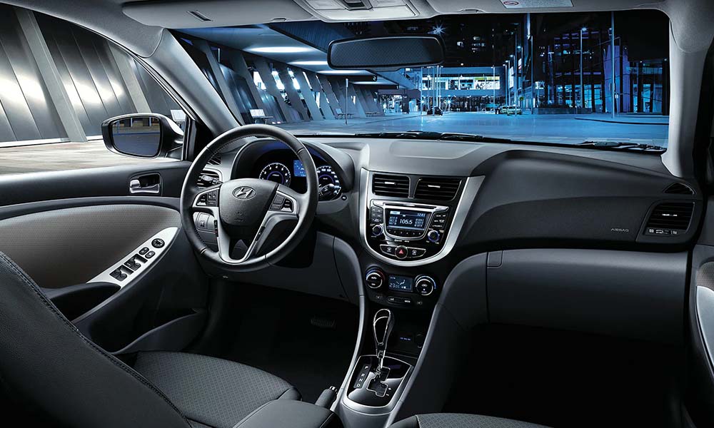 Hyundai Accent Interior - Speedy Rental VIP Service